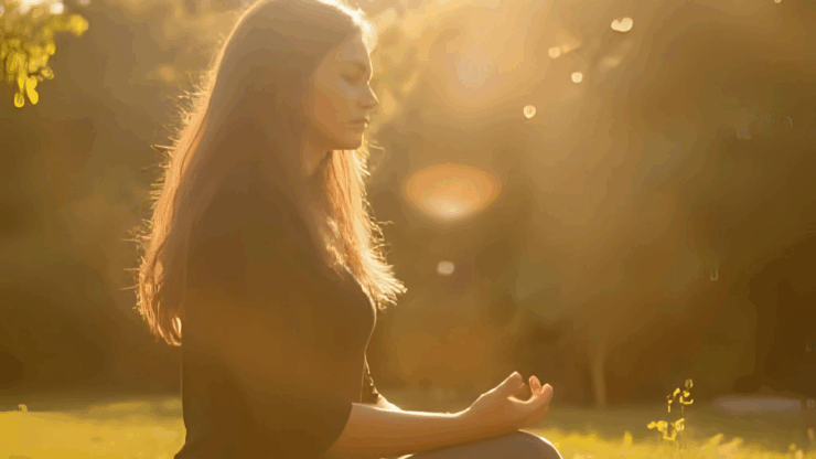 Meditation kann helfen um mit der Ahnenlinie in Kontakt zu treten um Frieden zu schließen; © Tina Baier